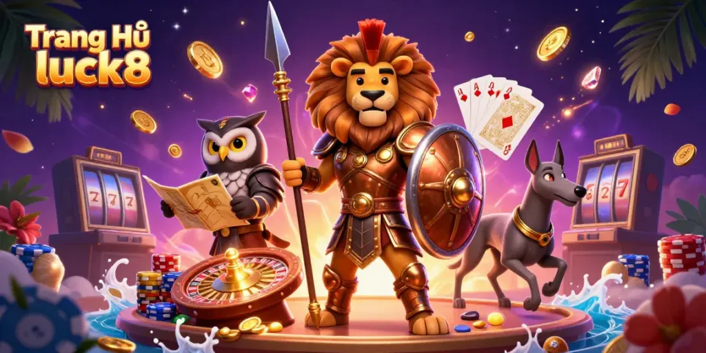 Experience thrilling gameplay with Trang Chủ luck8, showcasing vibrant characters and dynamic casino elements.