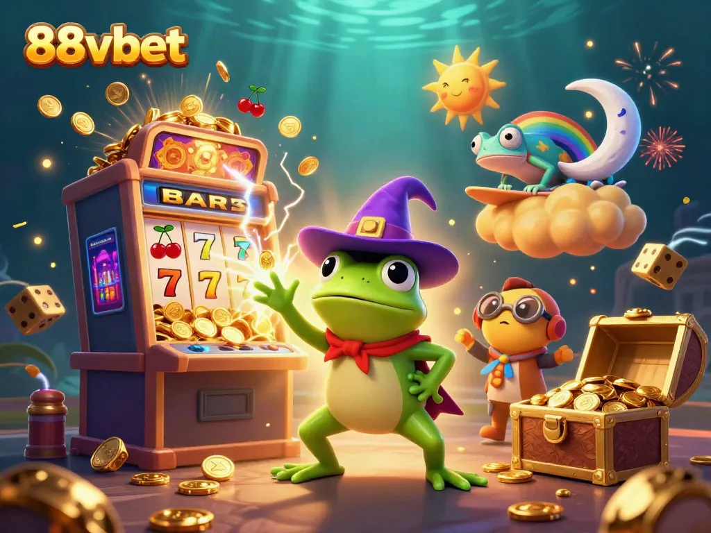 Experience the vibrant casino atmosphere of 88vbet with enchanting characters and dynamic slots.
