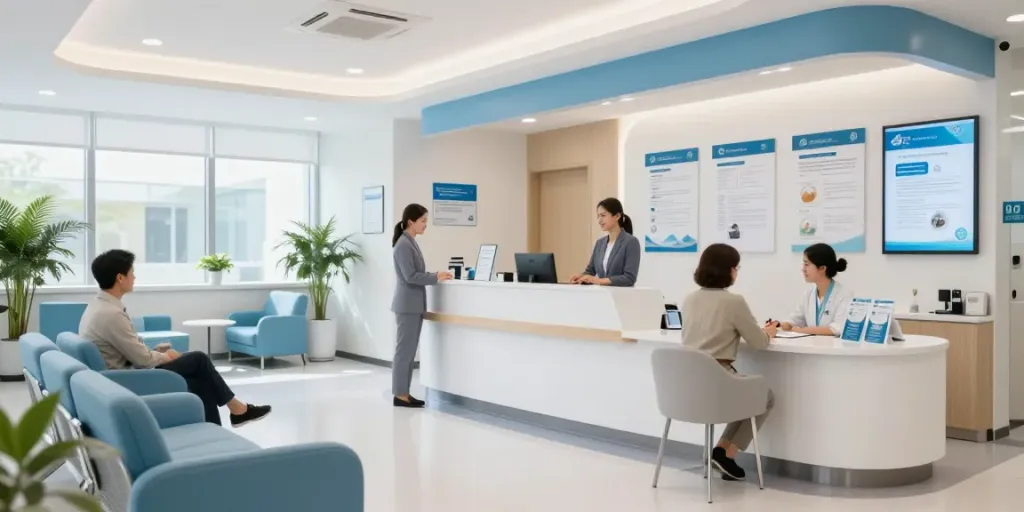 Situs slot in a healthcare context showcasing compassionate medical services, patient care in a health clinic environment.