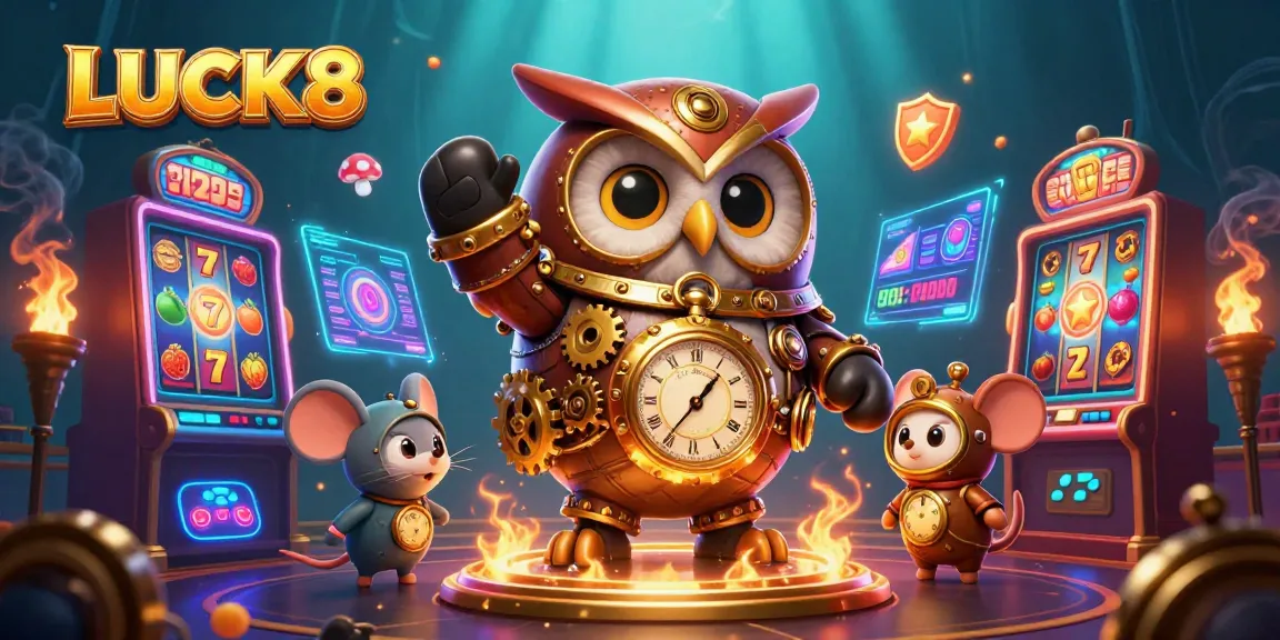 Players enjoy fortune with LUCK8, spinning vibrant slot machines and winning big!