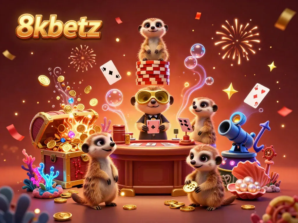 Experience thrilling casino action at 8xbetz with meerkats, shining gems, and dynamic gaming elements.