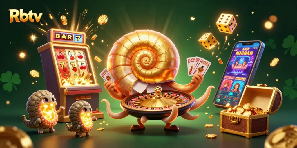 Memenangkan permainan Rbtv dengan jackpot besar dan komponen permainan kasino yang berwarna-warni