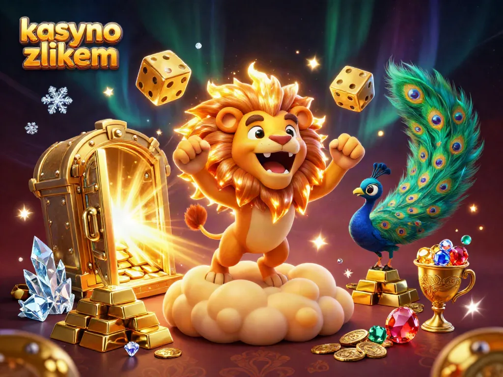 Experience the thrill with kasyno z blikiem, featuring dazzling golden elements and vibrant characters.