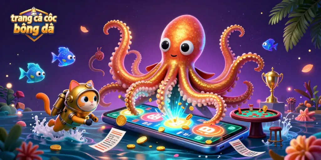 Engage in trang cá cược bóng đá with a vibrant scene showcasing dynamic sports betting elements and characters.