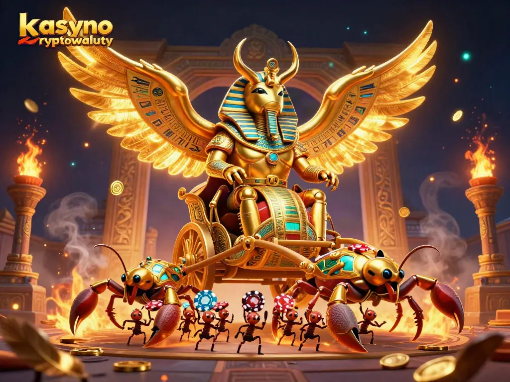 Engage with kasyno kryptowaluty in a dynamic casino scene featuring gold coins and vibrant character action.