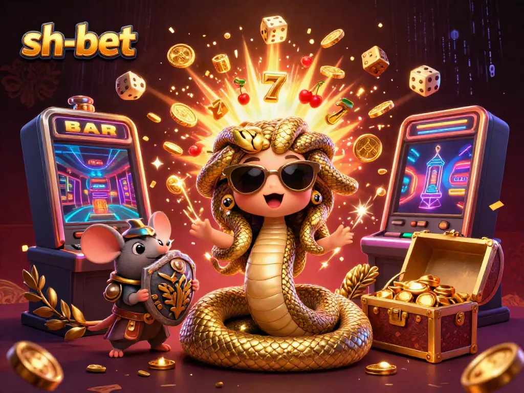 Experience the excitement of sh-bet with vibrant casino elements and dynamic characters in a rich, engaging scene.