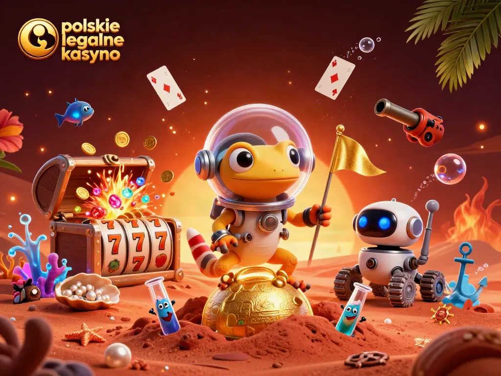 Experience thrills with polskie legalne kasyno as a Martian gecko discovers a hidden golden casino.